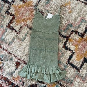 Smocked Floral Mini Dress